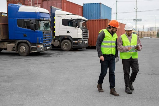 Professional trucking driver preparing for reliable freight transportation in Grand Rapids MI.